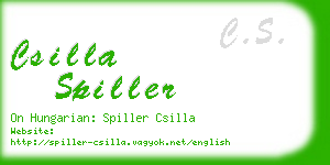 csilla spiller business card